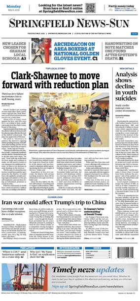 Cover of Springfield News-Sun