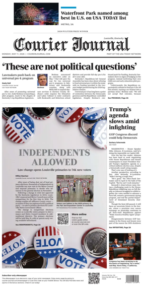 Cover of The Courier-Journal (Louisville)