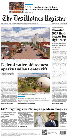 Cover of The Des Moines Register