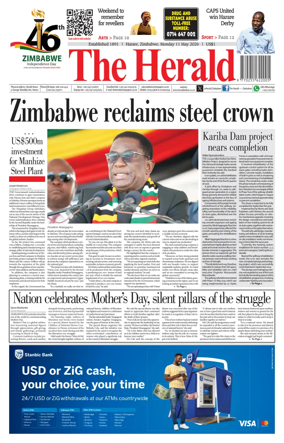 Cover of The Herald (Zimbabwe)