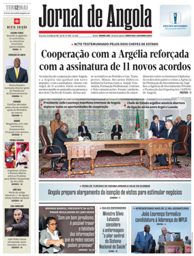 Cover of Jornal de Angola