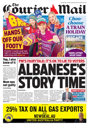 Cover of The Courier-Mail