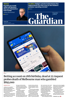Cover of The Guardian Australia