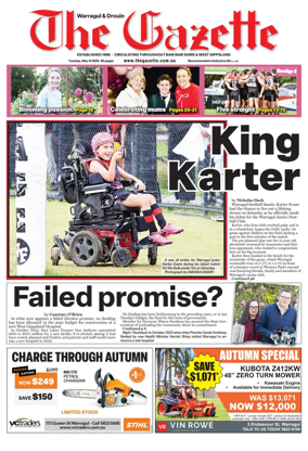 Cover of Warragul & Drouin Gazette