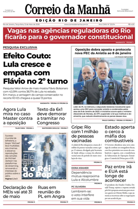 Cover of Jornal Correio da Manha