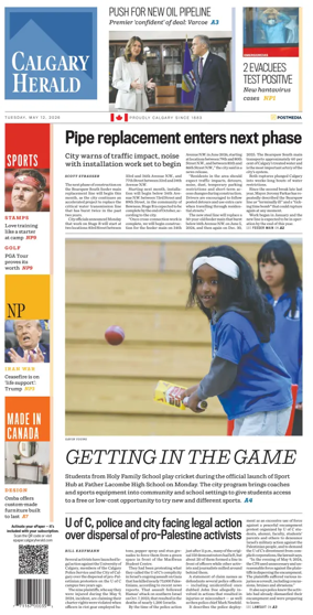 Cover of Calgary Herald