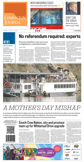 Cover of Edmonton Journal