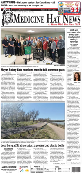 Cover of Medicine Hat News