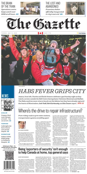 Cover of Montreal Gazette