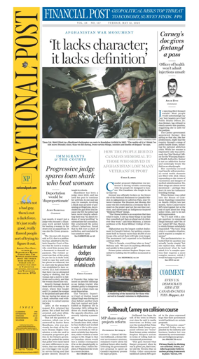 Cover of National Post - (National Edition)