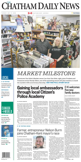 Cover of The Chatham Daily News