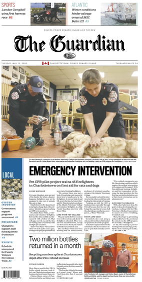 Cover of The Guardian (Charlottetown)