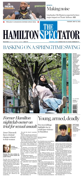 Cover of The Hamilton Spectator
