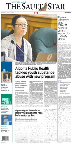 Cover of The Sault Star