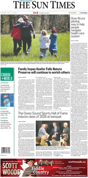 Cover of The Sun Times (Owen Sound)