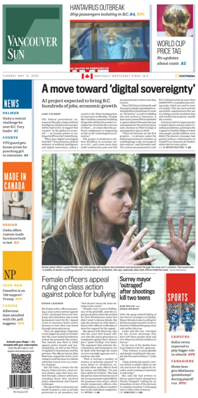 Cover of Vancouver Sun