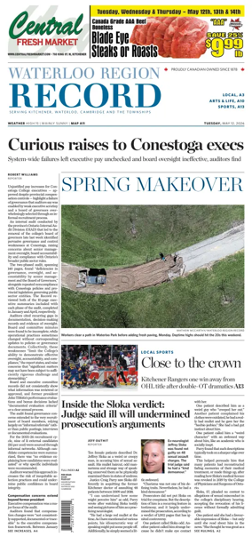 Cover of Waterloo Region Record