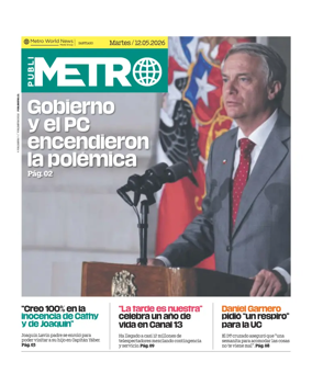 Cover of Publimetro Chile