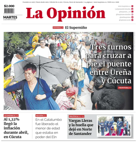 Cover of La Opinion