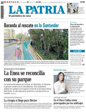 Cover of La Patria (Colombia)