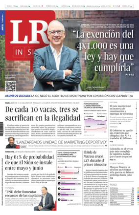 Cover of La Republica (Colombia)