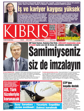 Cover of Kibris Gazetesi