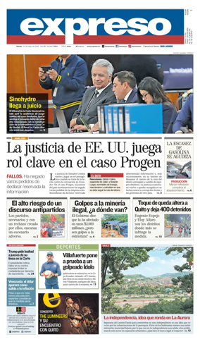Cover of Diario Expreso