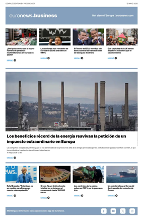 Cover of Euronews Business (Spanish) Compiled Edition