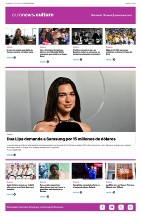 Cover of Euronews Culture and Sport (Spanish) Compiled Edition