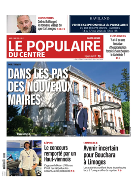 Cover of Le Populaire du Centre (Haute-Vienne)