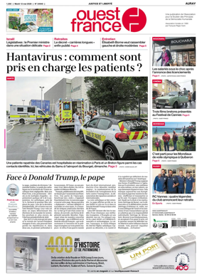 Cover of Ouest France (Auray)