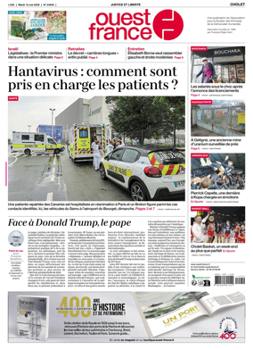 Cover of Ouest France (Cholet)