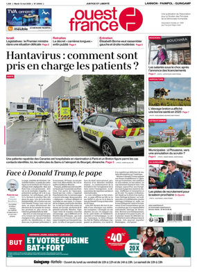 Cover of Ouest-France (Lannion / Paimpol / Guingamp)