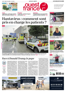 Cover of Ouest France (Les Sables-d'Olonne)