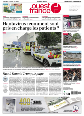 Cover of Ouest-France (Quimperle Concarneau)