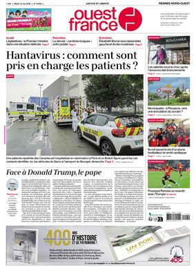 Cover of Ouest-France (Rennes Nord-Ouest)