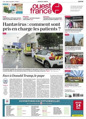 Cover of Ouest France (Sarthe)