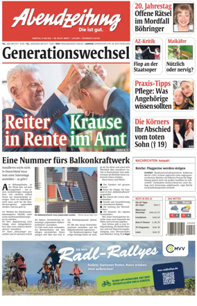 Cover of Abendzeitung Munchen