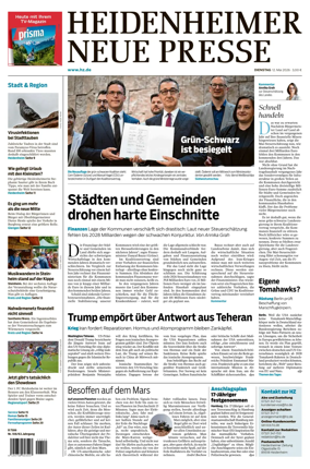 Cover of Heidenheimer Neue Presse