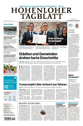Cover of Hohenloher Tagblatt