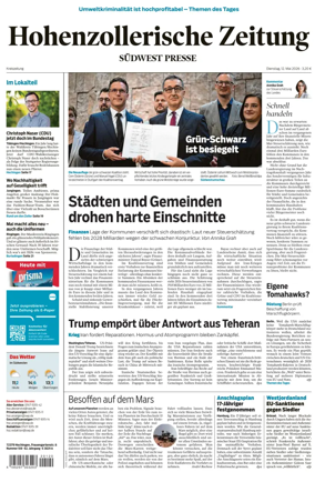 Cover of Hohenzollerische Zeitung