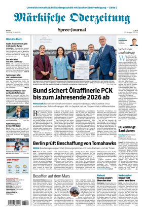 Cover of Markische Oderzeitung Erkner