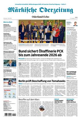 Cover of Markische Oderzeitung Oderland-Echo