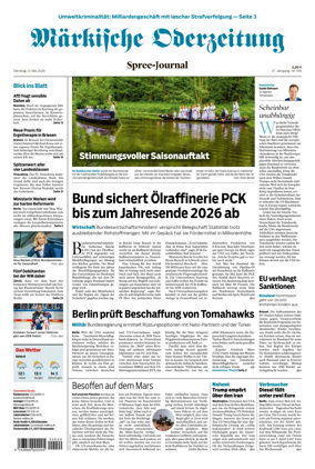 Cover of Markische Oderzeitung Spree-Journal