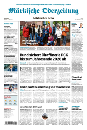 Cover of Markische Oderzeitung Strausberg