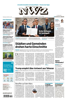 Cover of NWZ – Neue Wurttembergische Zeitung