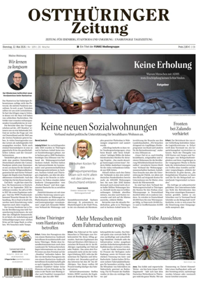 Cover of Ostthuringer Zeitung (Saale-Holzland-Kreis)