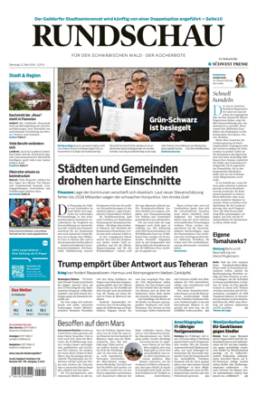 Cover of Rundschau fur den Schwabischen Wald – Der Kocherbote