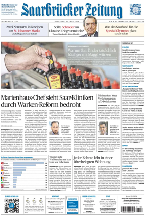 Cover of Saarbruecker Zeitung