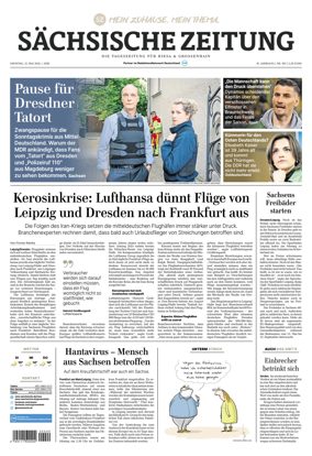 Cover of Sachsische Zeitung (Riesa & Grossenhain)